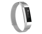 Strapsco Magnetic Milanese Stainless Steel Strap  For Fitbit Alta/Alta HR Fashion Accessorie-Silver
