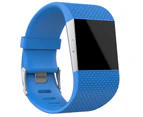 Strapsco Soft Silicone Band For Fitbit Surge Smart Watch Replacement Accessories-Sky Blue