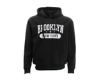 Men’s Pullover Hoodie w Pockets - BROOKLYN   YORK - Black