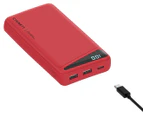 Cygnett ChargeUp Boost2 20K Power Bank - Red