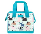 Sachi Dog Park Insulated Lunch Bag - Blue
