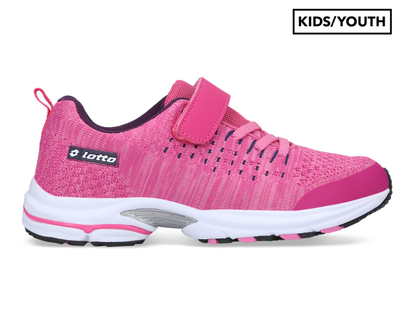 Lotto Girls' Breeze Velcro Running Shoes - Pink/Purple