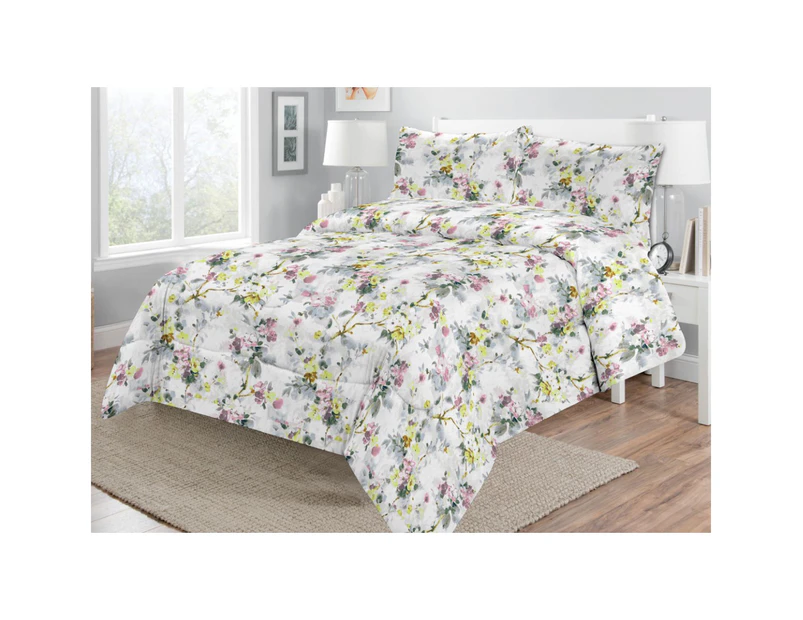 Katy Printed Floral Quilt / Comforter Set