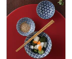 Noritake Nami 13cm 5-Piece Japanese Noodle Bowls - Blue/White