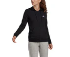 Adidas Women's Essentials Full Zip Hoodie - Black/White