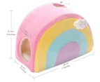 All Fur You Rainbow Cat House / Cat Cave - Pink