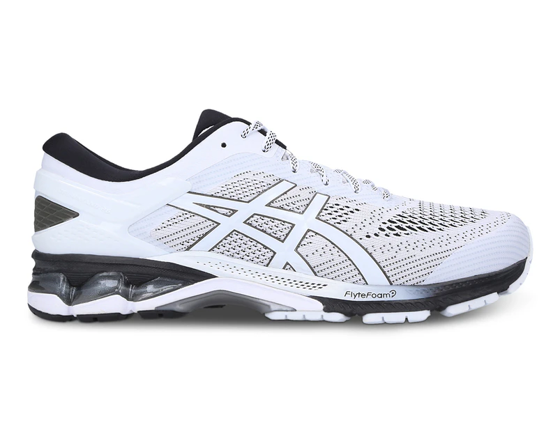 ASICS Men's GEL-Kayano 26 Running Shoes - White/Black