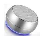 Portable Bluetooth Speakers with Mic,Hands-free Function-Silver