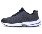 Lotto Boys' Breeze Lace Running Shoes - Charcoal/Blue