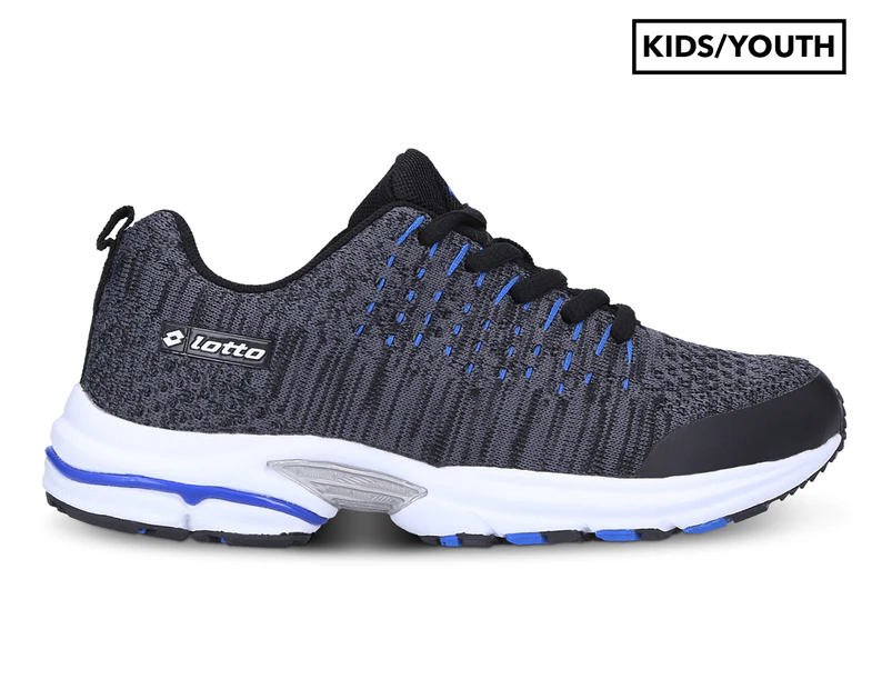 Lotto Boys' Breeze Lace Running Shoes - Charcoal/Blue