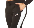 Champion Women's Sports Panel Track Pants - Black/White