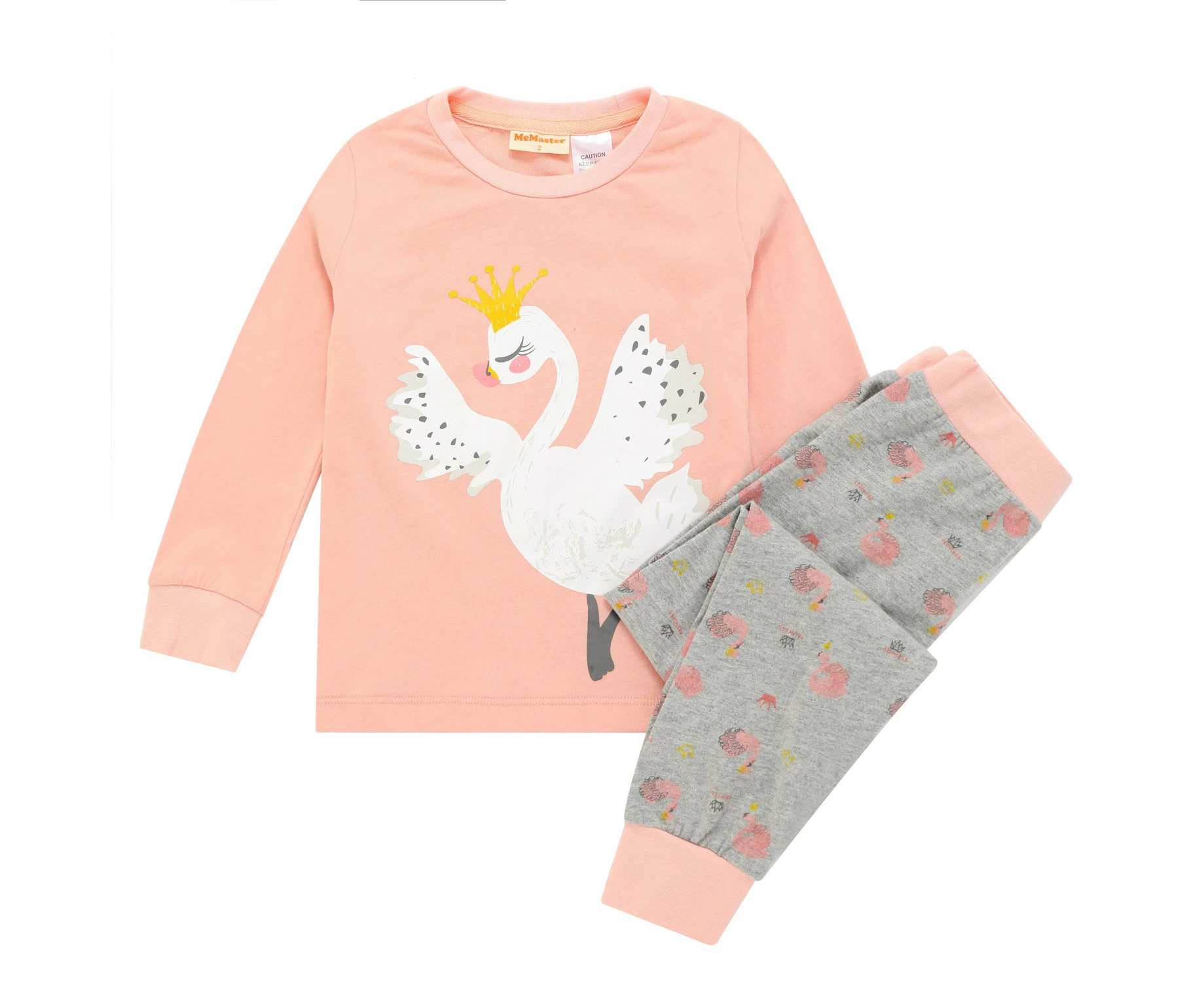 MeMaster JUNIOR GIRLS SWAN PYJAMA SET