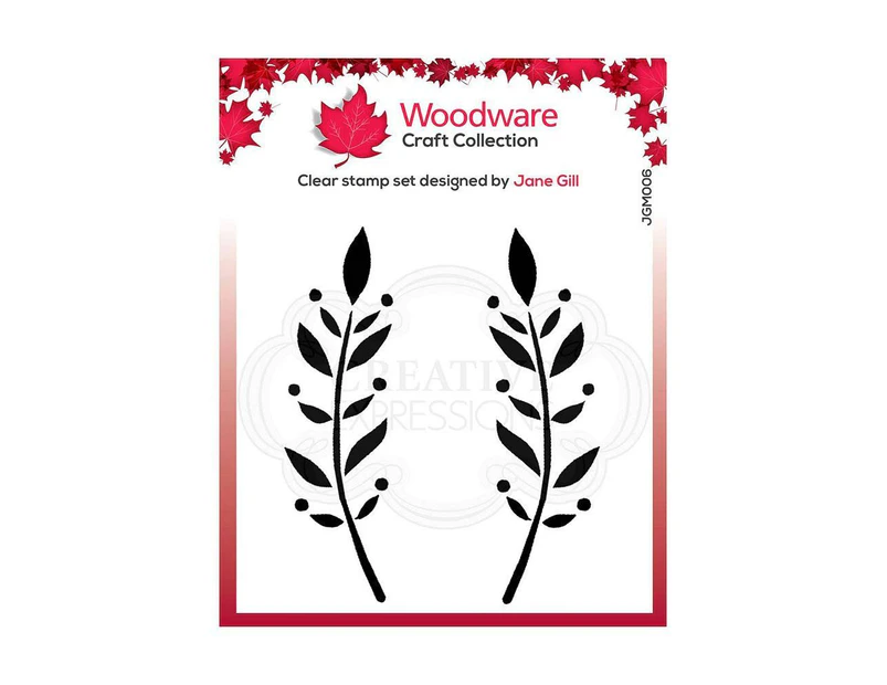 Woodware Clear Stamps A7 - Dorothy Leaf