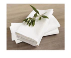 Rans Set of 4 Cotton Hemstitch Napkins - White