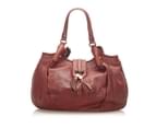 Gucci Preloved Marrakech Leather Hobo Bag Women Red - Designer - Pre-Loved 1