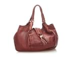 Gucci Preloved Marrakech Leather Hobo Bag Women Red - Designer - Pre-Loved 2