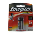 Energizer Max + Powerseal AAA 2 Pack Alkaline Batteries