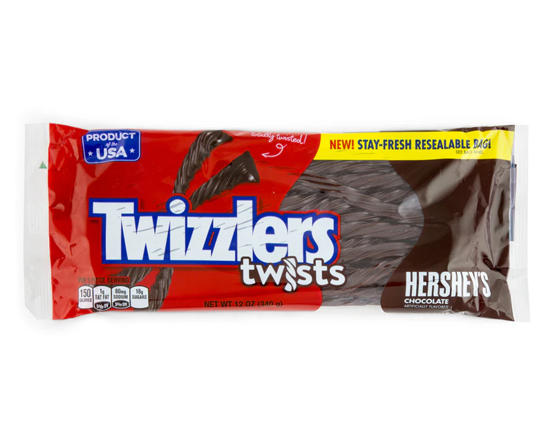 Twizzlers Twists Hershey Chocolate Flavour 340g