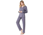 Shopsos Women's Long Sleeve Pyjamas set Grey