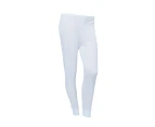 FLOSO Ladies/Womens Thermal Underwear Long Jane (Viscose Premium Range) (White) - THERM132