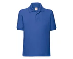 Fruit Of The Loom Childrens/Kids Unisex 65/35 Pique Polo Shirt (Royal) - BC389