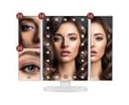 Maxkon Makeup Vanity Mirror with 21 LED Lights 1X/2X/3X Magnification Trifold Mirror 5