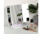 Maxkon Makeup Vanity Mirror with 21 LED Lights 1X/2X/3X Magnification Trifold Mirror 7