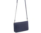 Pierre Cardin Ladies Leather Wallet Purse Clutch Sling Body Bag RFID Wallet - Midnight