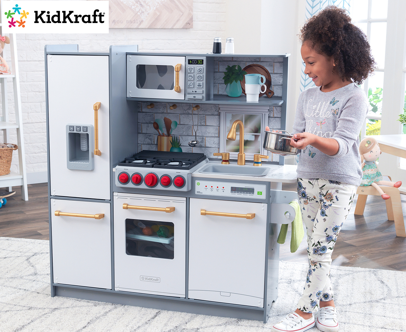 kidkraft play kitchen with lights & sounds