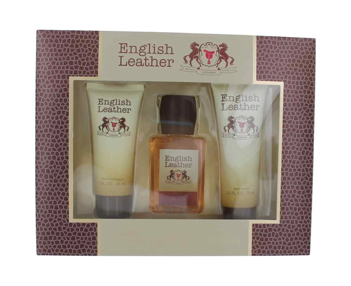 Dana English Leather Authentic 3pc Set 100ml EDC (M)