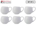 Set of 6 Maxwell & Williams 120mL White Basics Mini Snug Mug