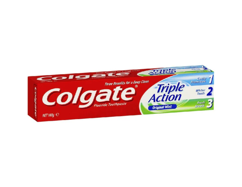 Colgate Toothpaste Triple Action Original Mint 160g