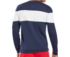Reebok Men's Training Essentials Linear Logo Crew Sweatshirt - Vector Navy