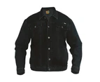 Duke Mens Western Trucker Style Denim Jacket (Black) - DC102