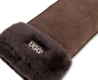 OZWEAR Connection Ugg Women's Turn Cuff Leather Gloves - Chocolate