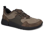 Clarks Men's Tri Active Up Knitted Sneakers - Dark Olive