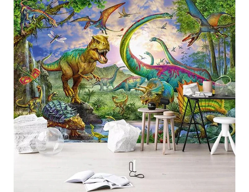 3D Dinosaur Butterfly 245 WallPaper Murals Wall Print Decal Wall Deco Indoor Wall Murals