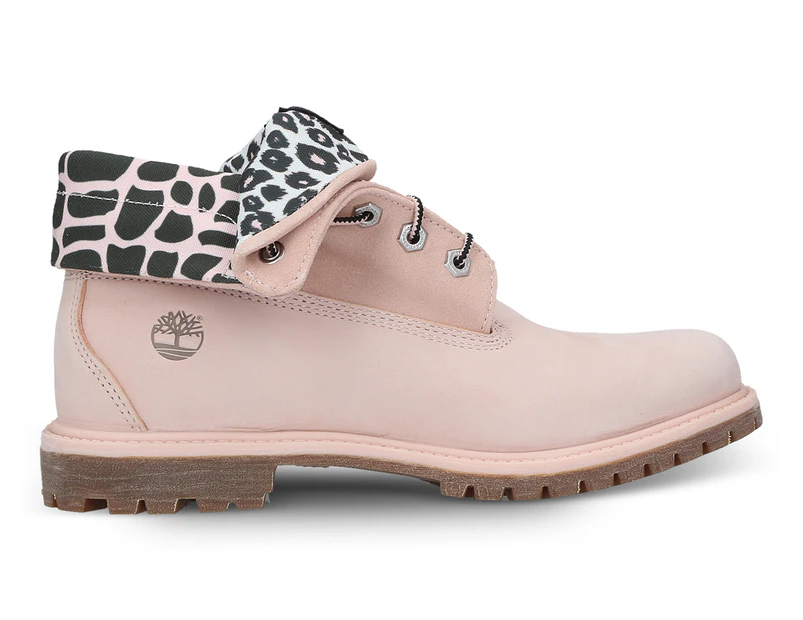 Timberland Women's Safari Roll-Top Boots - Light Pink Nubuck/Crocodile