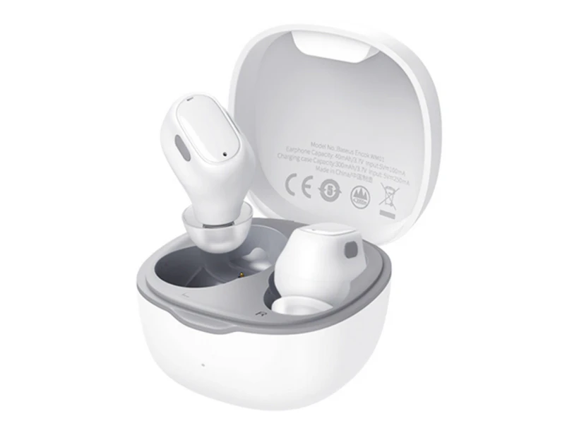 Baseus Wireless Bluetooth Earphone 5.0 True Wireless Earbuds Headset-White
