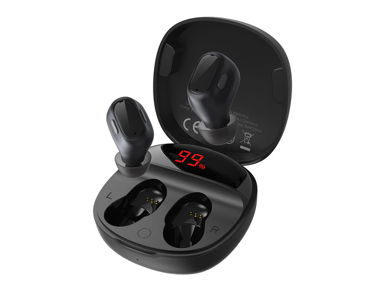 Baseus Wireless Earphone Bluetooth Headphone 5.0 True Wireless Earbud Headset In Ear Buds-Black