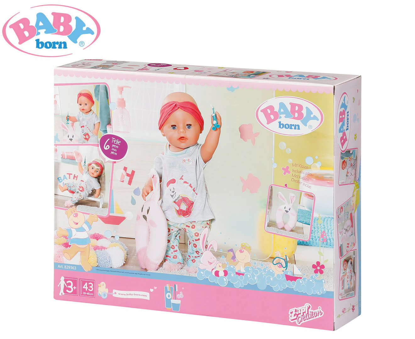 Baby Born Bath Deluxe Good Night Clothes f/ 43cm Dolls Kids/Toddler 3y+ Play Toy