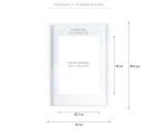 Cooper & Co. A2 Shadow Box Photo Frame - White