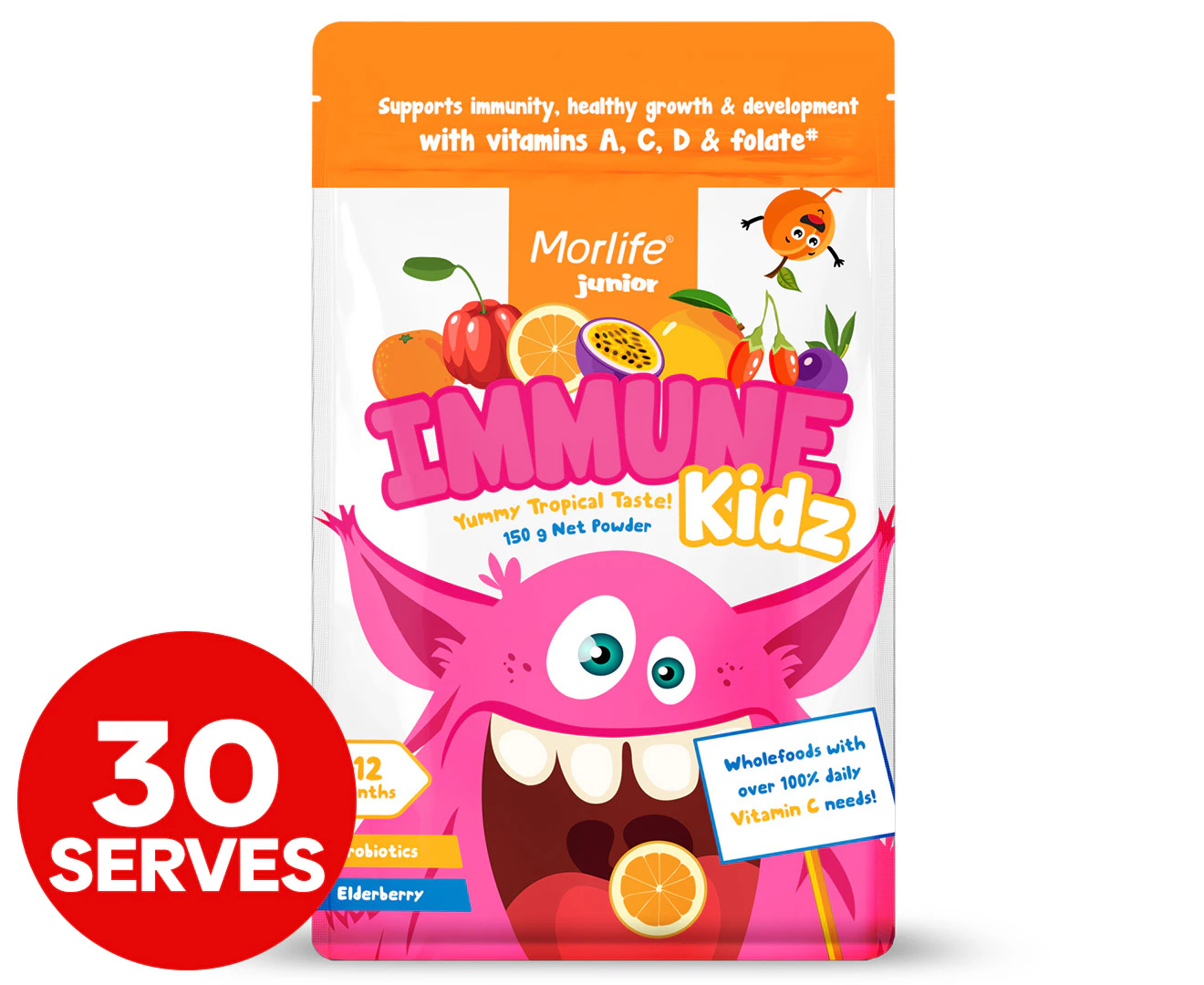 Morlife Immune Kidz Tropical 150g / 30 Serves