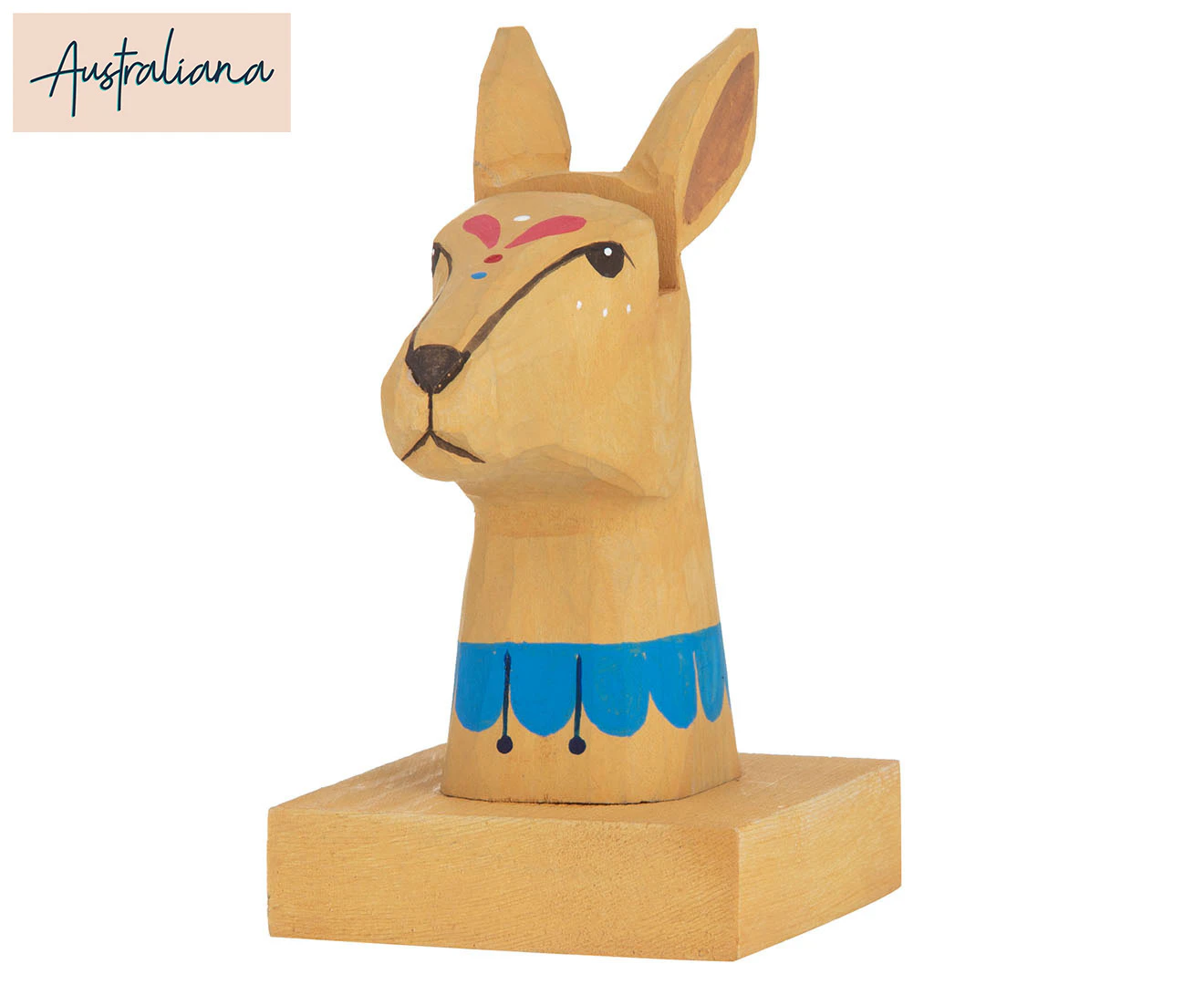 Australiana Kangaroo Glasses Holder 7x7x12cm