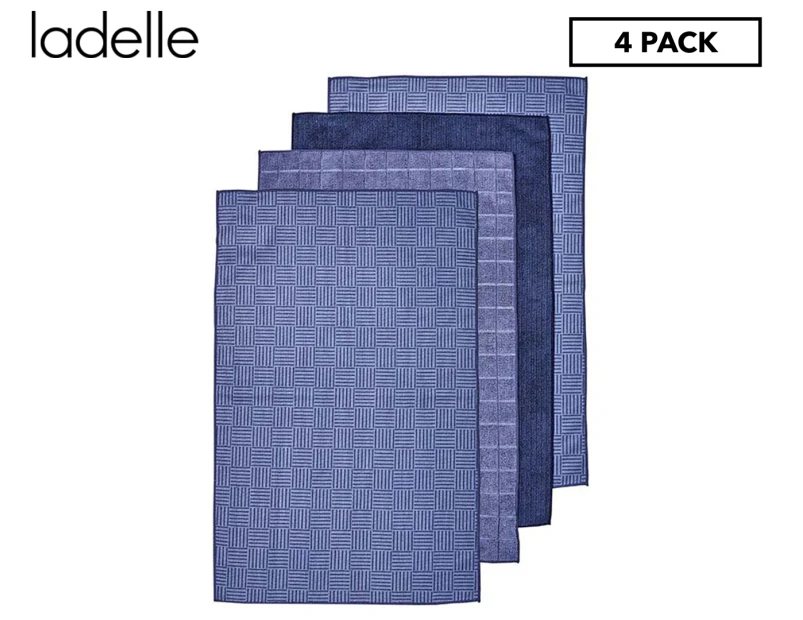 Ladelle Benson Kitchen Towel 4-Pack - Blue