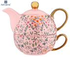 Ashdene 400mL Flowering Fields Tea For One Set - Pink