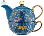 Ashdene 400mL Flowering Fields Tea For One Set - Blue