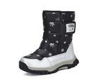Mishansha Girls Boys Winter Snow Boots Warm Waterproof Anti-Slip Anti-Collision Hight-Cut for Outdoor Skiing