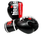 Morgan V2 Endurance Pro Boxing Gloves (12-16oz) - Black/White/Red