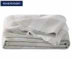 Sheridan Baby Murphy Pram Blanket - White/Grey